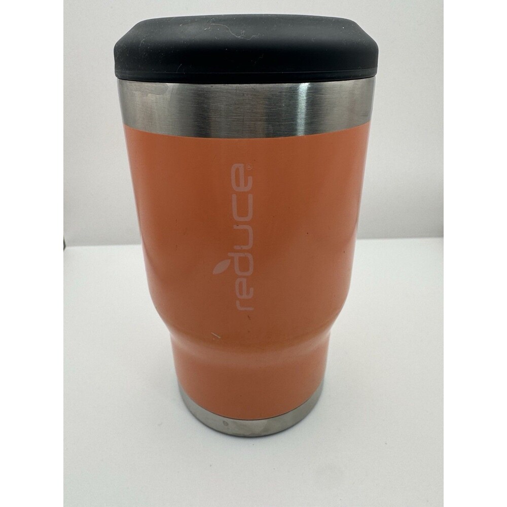 Reduce Vacuum Insulated Can/Bottle Koozie Tumbler 14oz - Peach
